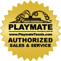 Playmate tennis AUTHORIZED SALES & SERVICE LOGO