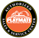 Playmate tennis AUTHORIZED SALES & SERVICE LOGO